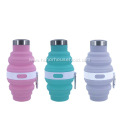 Silicone 475ml Camping Foldable Water Bottle